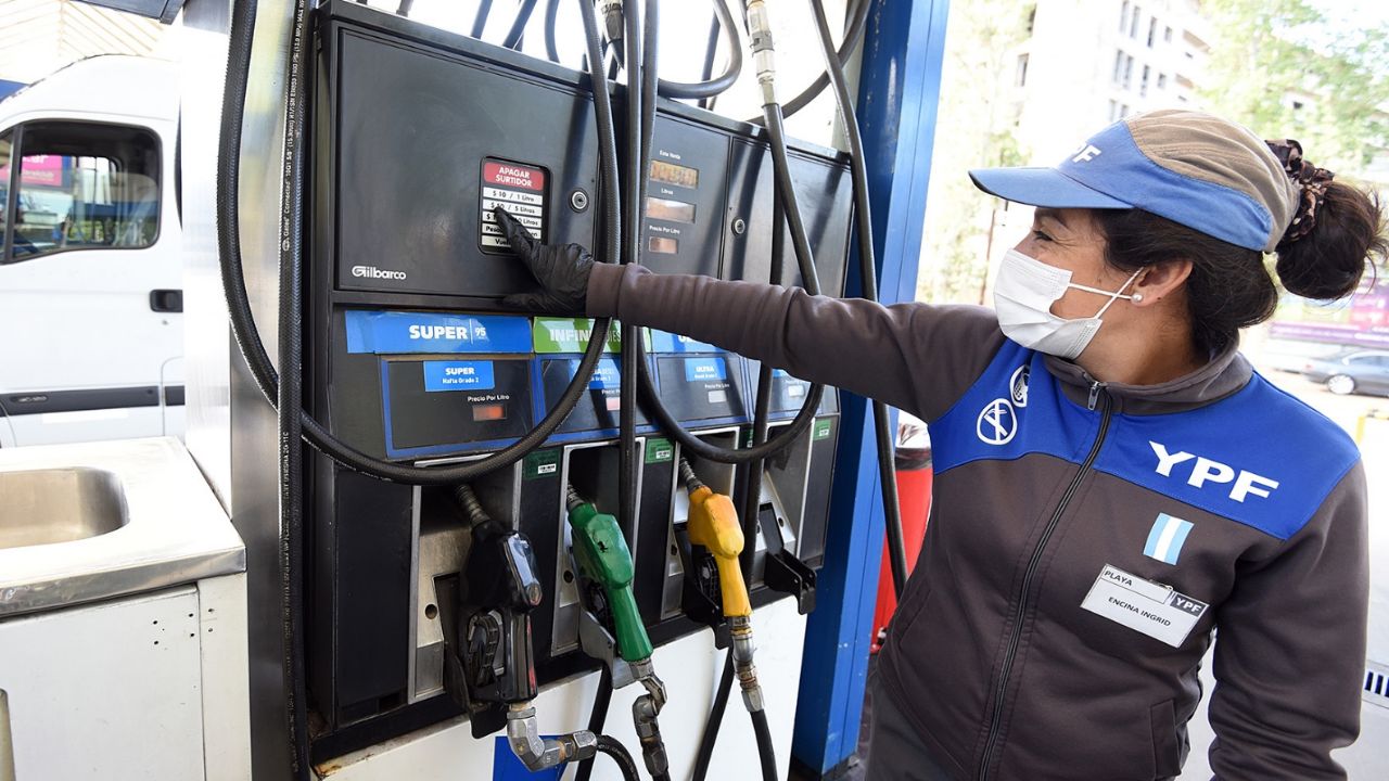 YPF aumentó 4,5% promedio el precio de sus combustibles