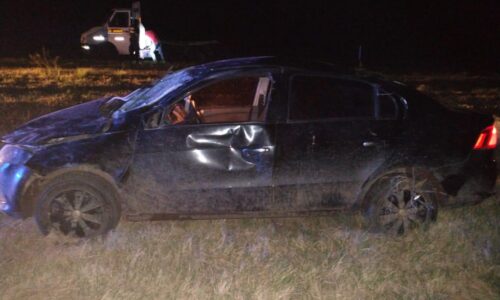 Un joven de Vicuña Mackenna resultó con lesiones al volcar su vehículo