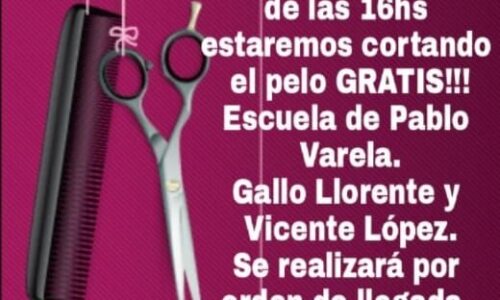 Este sabado cortes de cabello gratis