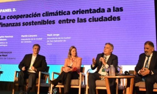 Llaryora disertó en la cumbre global de alcaldes C40